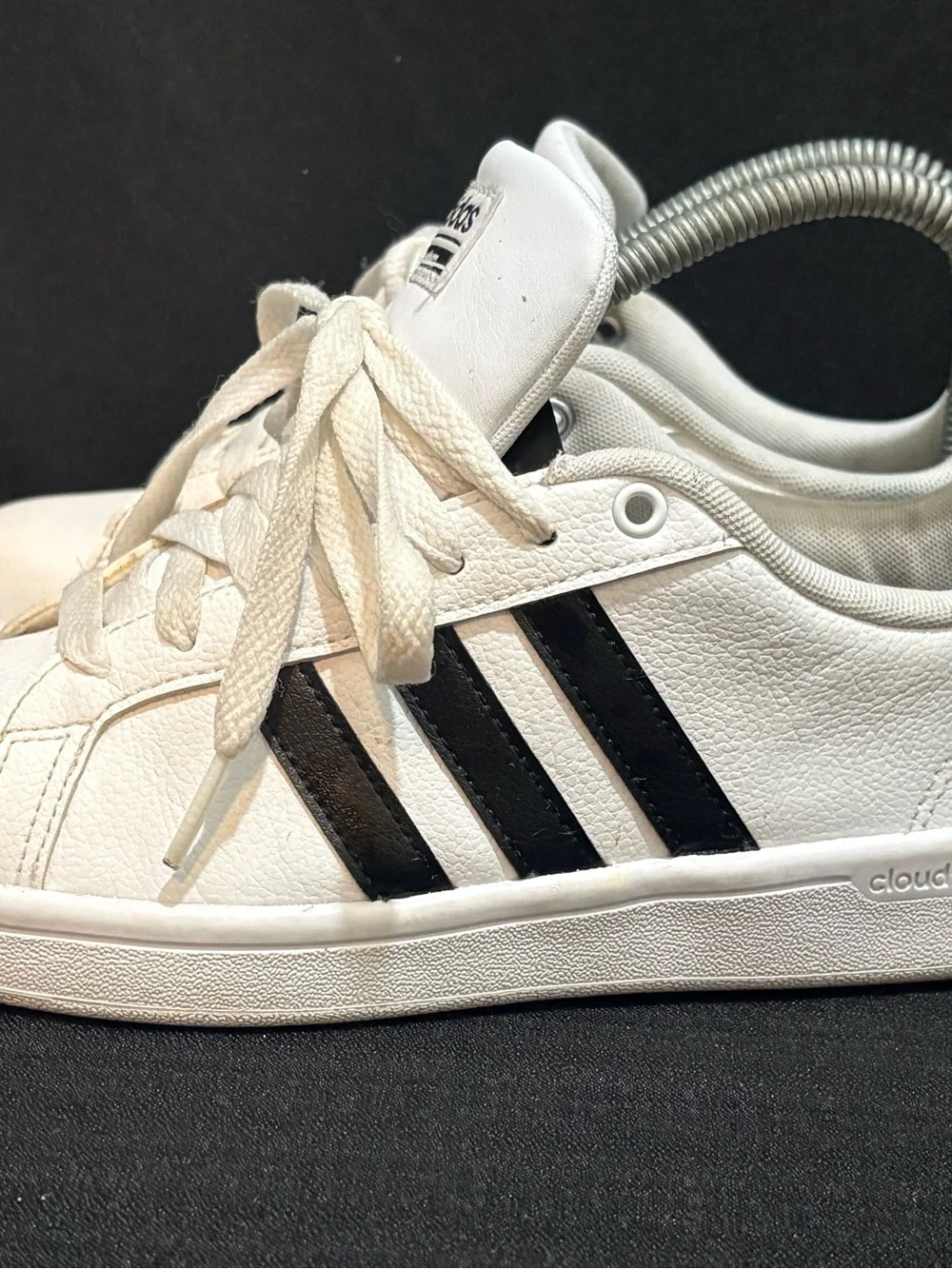 Size 6 - Adidas Cloudfoam Advantage White Black Women’s
